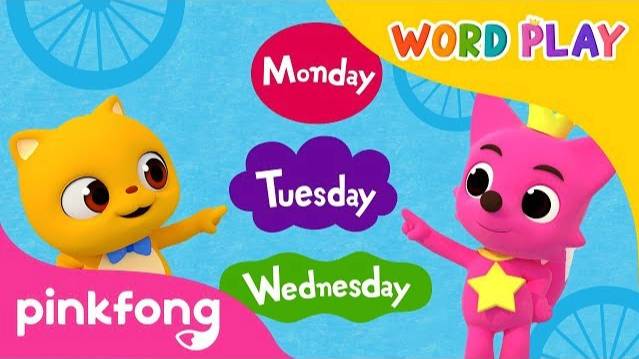 Seven Days | Word Play | 3D Nursery Rhyme | Pinkfong Songs for Children