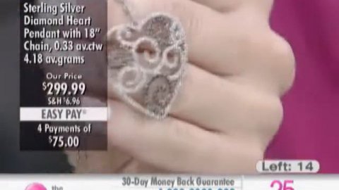 Tracey Bregman Sterling Silver Diamond Heart Pendant with Chain at The Shopping Channel 455717