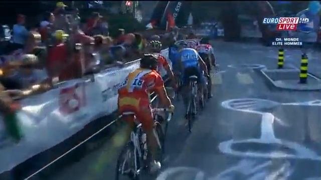 Cycling Worlds Elite 2009  Cadel Evans Wins