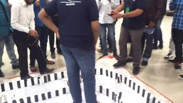 robo race competition winner by ab rasool in Muffakham Jah College round 1 on 2015