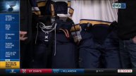 Darren Pang and Carter Hutton show off new goalie pants