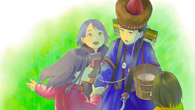 「白鳥と狩人：ブリヤートの民話」ブリヤート語音声付きスライドショー / A Swan and a Hunter: Buryat Folktale told in Buryat