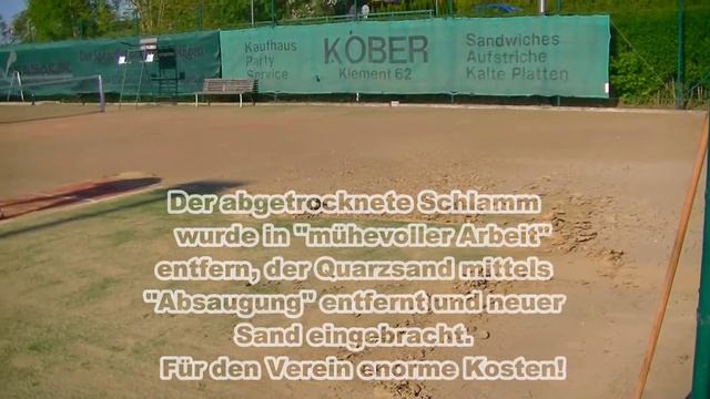 Klement Tennisanlage durch Unwetter zerstört