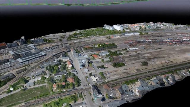 Virtueller Flug Halle Bahnhof