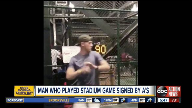 Fan Throws 96 Mph At Speed Pitch Challenge, Gets Signed By MLB Team