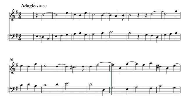 Pepusch - Sonata III 3º andamento (80 bpm)