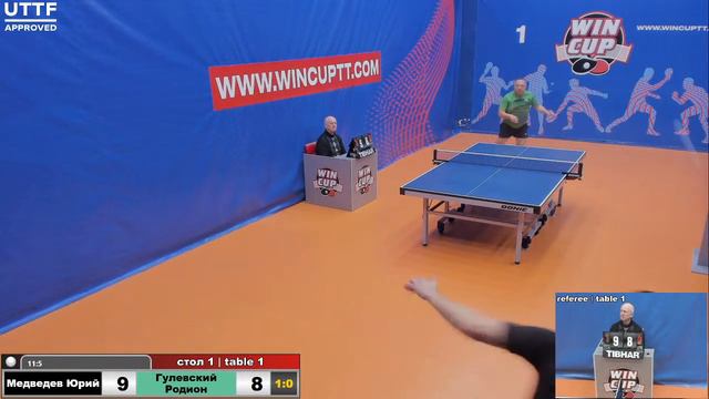 Медведев Юрий 3-0 Гулевский Родион  Турнир Восток 4 WINCUP 16.03.21 Прямая трансляция Зал1