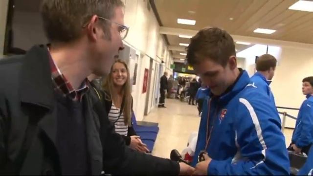 Great reception for the Faroese u20 national team