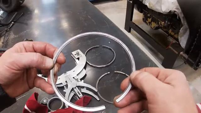Piston ring removal cleaning and installation