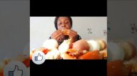 Seafood boll with crab 🦀egg and 🦐and potatoes