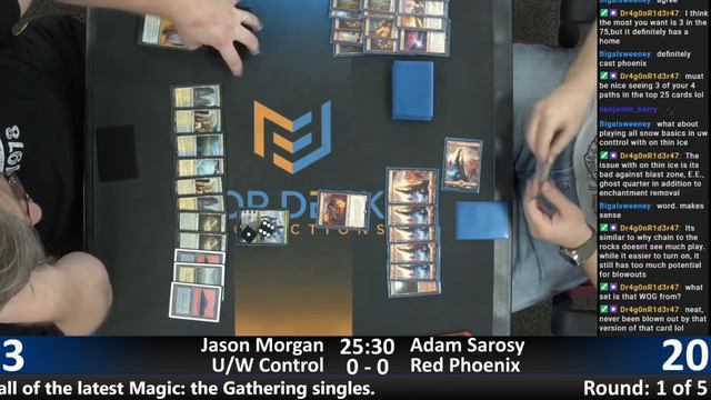FNM Modern (6/7/19) - Jason Morgan (Azorius Control) vs. Adam Sarosy (Mono-Red Phoenix)