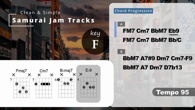 Neo Soul Guitar Backing Track in F