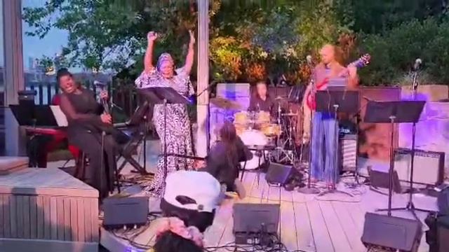 Rockin’ out with Tonya Pinkins at Little Island, NYC, June 21, 2023