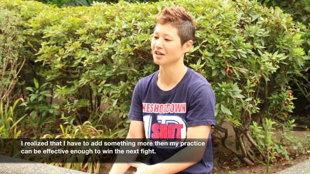 Naoko Fujioka speaks in an interview about WBA Female Fly Weight Title Unification