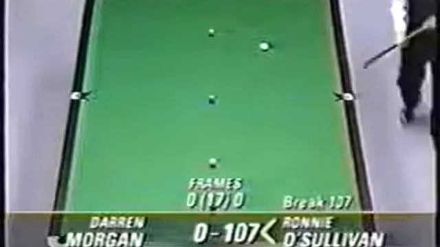 UK Championship 1993 Ronnie O'Sullivan Darren Morgan frame 1