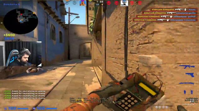 FURIOUSSS INSANE ACE ON MIRAGE 1vs5