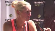 Denisa Allertová po výhře v 1. kole Advantage Cars Prague Open