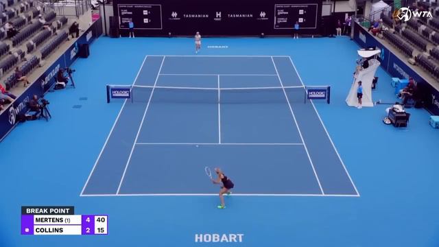 Elise Mertens vs. Danielle Collins | 2024 Hobart Round 1 | WTA Match Highlights