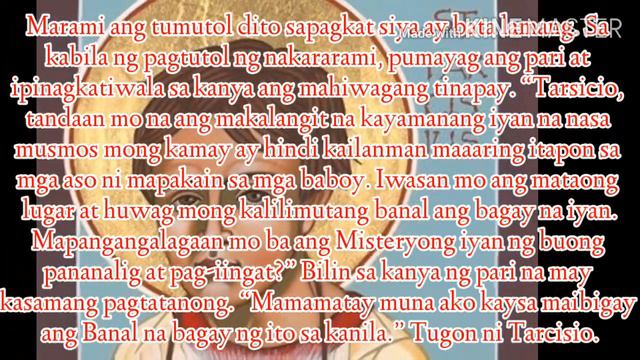 PAGGUNITA KAY SAN TARCISIO