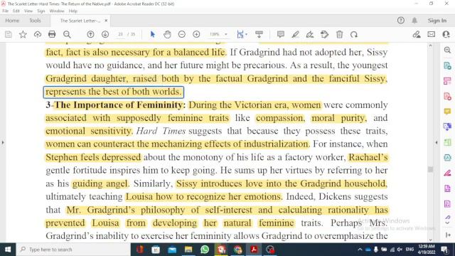 Hard Times By: Charles Dickens- Themes & Motifs