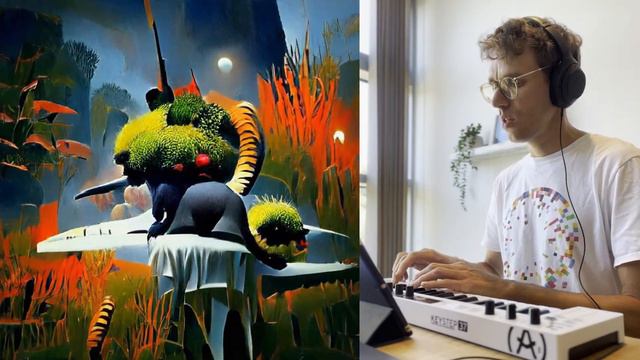 AI Henri Rousseau video - Live soundtrack