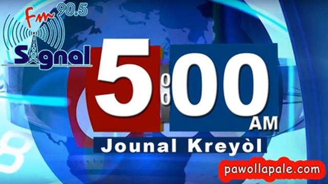 Lundi 3 Avril 2017 - Jounal Kreyol san fòs kote sou Signal FM