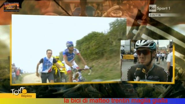 la bici di matteo trentin maglia gialla