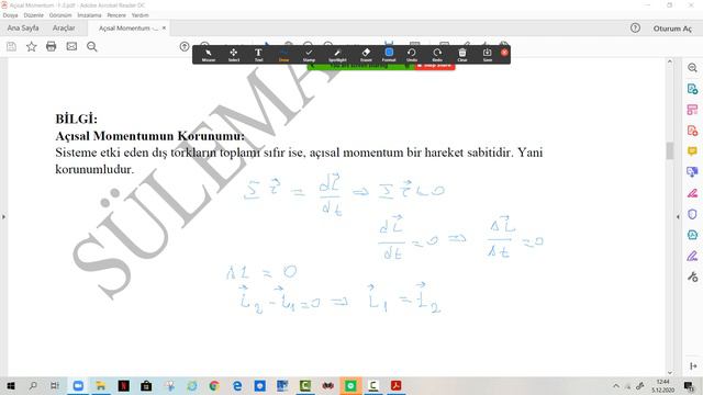 Açısal Momentum AYT(2)