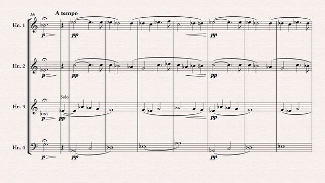 Tcherepnin Horn Quartet #1