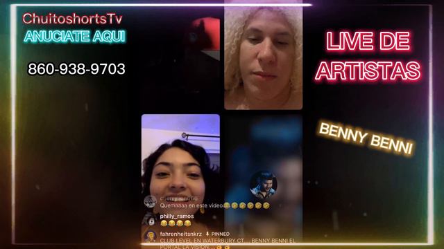 EN VIVO DE BENNY BENNI Y GALLO THE PRODUCER PIERDE EL CONTROL (LIVE DE ARTISTAS) #education #money