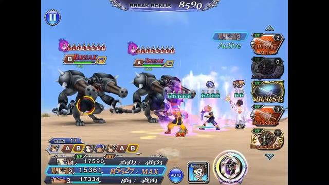 DFFOO GL (Thrall of Darkness Pt.14 LUFENIA) Yuna LD, Tidus BT, Wakka LD