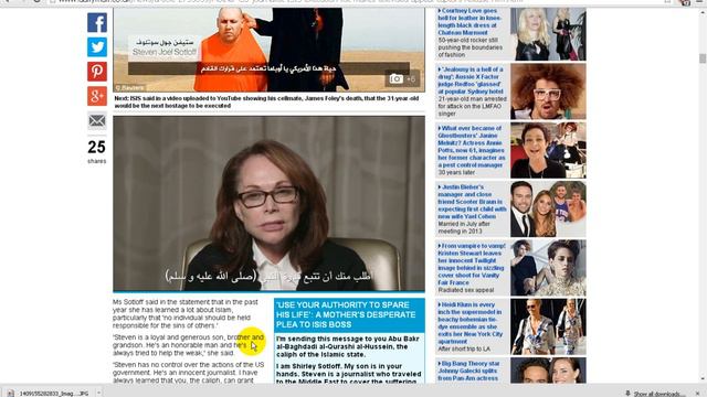 Shirley Sotloff's "Desperate Plea" To Save Son- Hoax