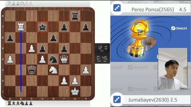 Banter Blitz Cup: GM Rinat Jumabayev vs. GM Federico Perez Ponsa