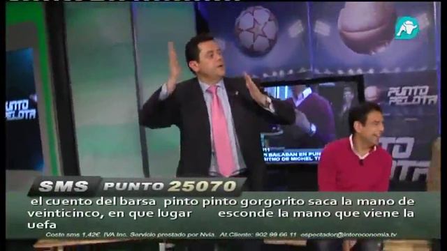 Ai se eu te pego Michel Teló, Tomas Roncero bailando Punto Pelota