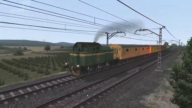 Renfe 303 traslados de vagones de Almansa a La Encina. Nuevo vagones TGI de VT.