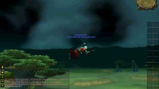 World of Warcraft: Molten WoW character "swimming" in air