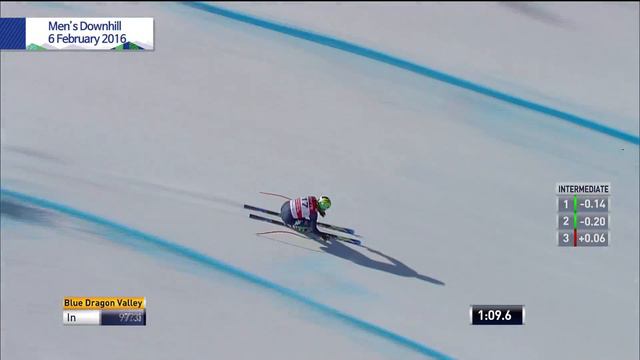 2016 Audi FIS Ski World Cup: Men's Downhill 2nd Dominik Paris