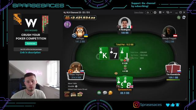Making INSANE Plays in $1,000nl Cash Games!!