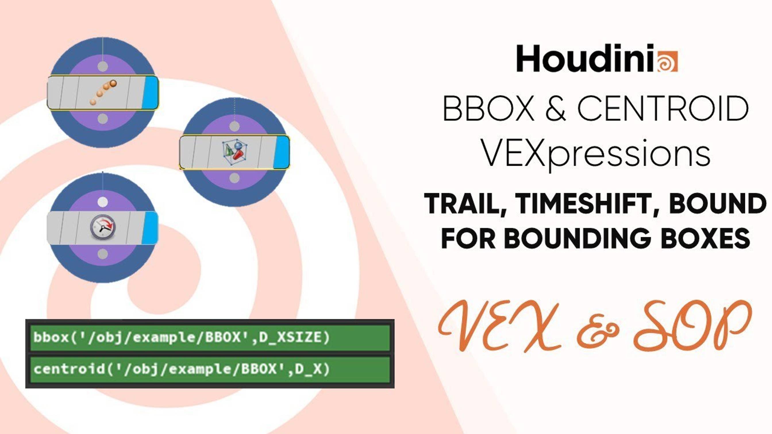 BBOX CENTROID VEXpressions  Bounding box workflows Houdini