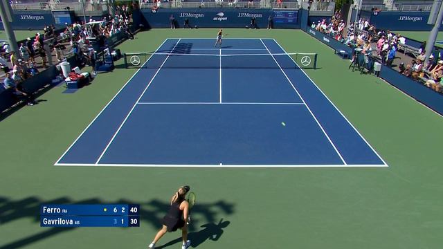 Fiona Ferro vs. Daria Gavrilova | US Open 2019 R1 Highlights