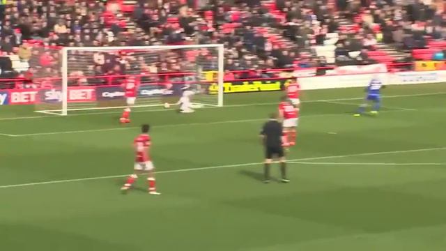 Doelpunt Lex Immers (Cardiff City) tegen Bristol City (05-03-2016)