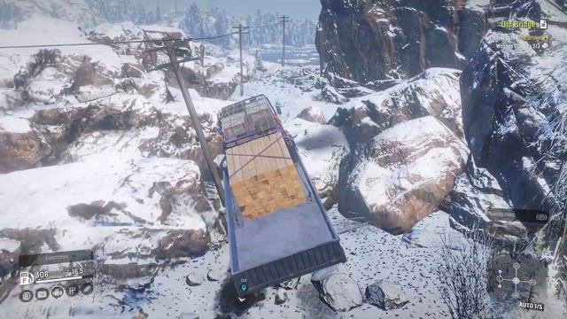 Old Bridge Task With ZikZ 605R In Cosmodrome Amur Russia Phase 4 Snowrunner DLC Gameplay