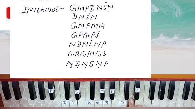 MAN RE TU KAAHE NAA DHEER DHARE/MOHD RAFI/HARMONIUM LESSON/NOTATIONS