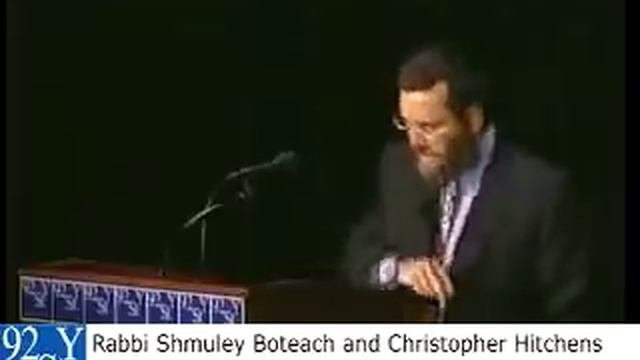 Christopher Hitchens And Rabbi Shmuley Boteach Debate On God