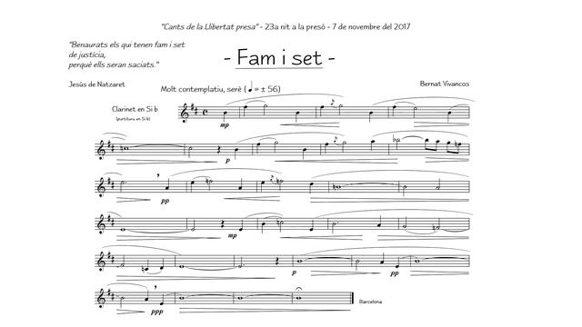 23a nit a la presó: "Fam i set" - Cants de la Llibertat presa