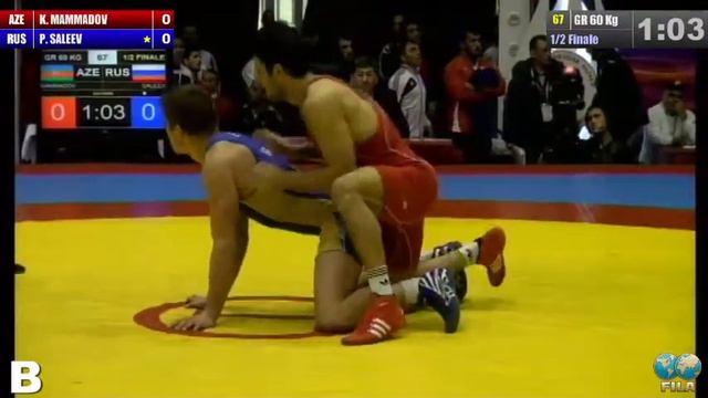 GGP2013 / Kamran MAMMADOV (AZE) - Pavel Saleev (RUS) - GR 60 kg 1/2 final match