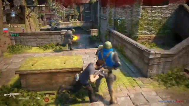 Uncharted 4 multijugador, mi equipo gana!!!!!!!!