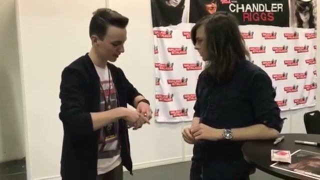 Robbie Templeton Magician Performing For Chandler Riggs (Carl - The Walking Dead)