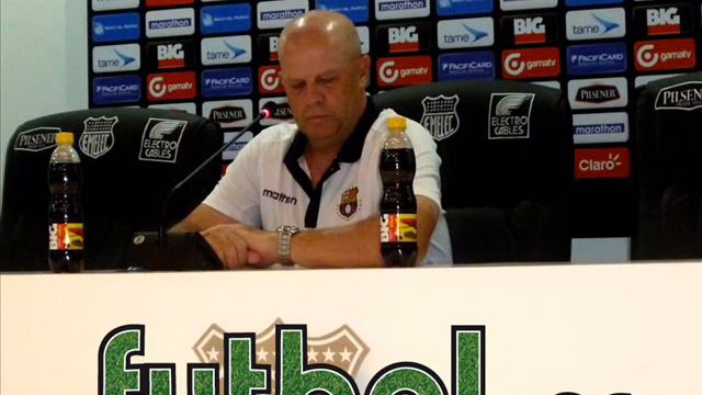 Carlos Ischia DT Barcelona SC, Post-Partido Emelec 2 - Barcelona 0 11/05/2014