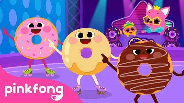 Dancing Disco Doughnut D-I-S-C-O | Yum Yum Snacks Songs | Pinkfong Ninimo